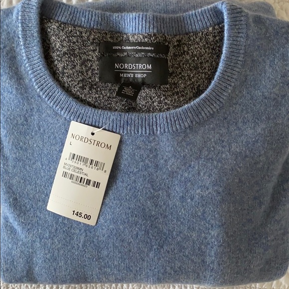 NORDSTROM MEN'S SHOP Cashmere Crewneck Sweater - Picture 7 of 7